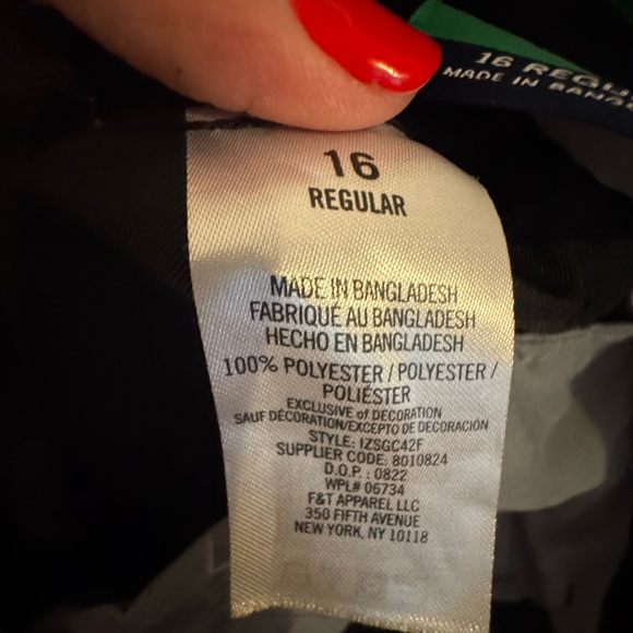 IZOD Golf Boys (Juniors) Black Performance Shorts Size 16 Regular - Picture 3 of 8